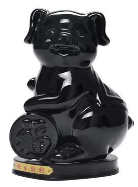 陶瓷十二12生肖摆件红黑色整套鼠牛虎兔龙蛇马羊猴鸡狗猪招财饰品