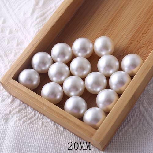 3-20mm无孔仿珍珠米白色ABS装饰服装辅料圆形散珠手工diy饰品配件 - 图2