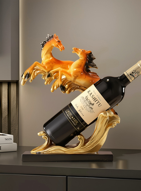 新年新中式马到成功流沙画摆件