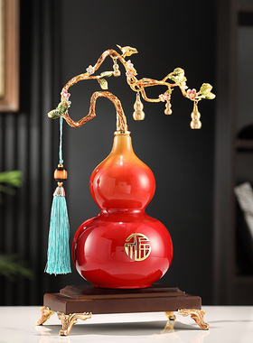 蒂丝尼陶瓷葫芦装饰新中式摆件