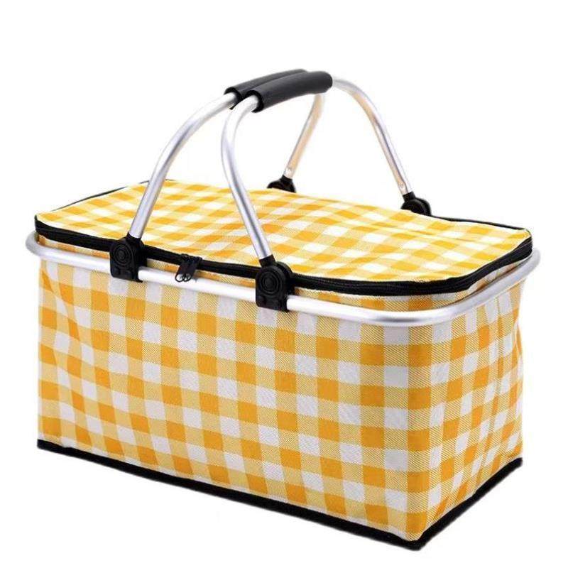 野餐篮春游可折叠户外野炊露营保温手提提篮道具用品收纳筐菜篮子,淘宝优惠券,粉丝福利购,淘宝优惠卷
