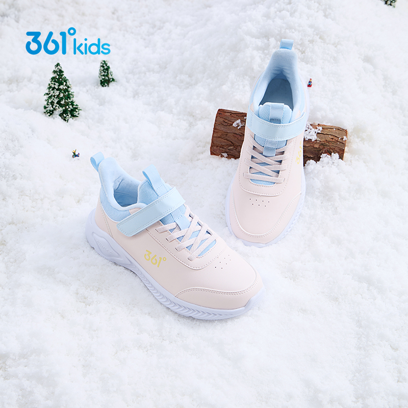 361正品女童鞋加绒二棉运动鞋秋冬季儿童皮面跑步鞋女孩保暖棉鞋 - 图3