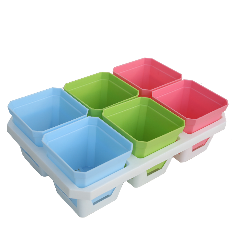 多肉绿植小黑方托架塑料花盆盆景架简约花架底托大方地面蓄水托盘,淘宝优惠券,粉丝福利购,淘宝优惠卷