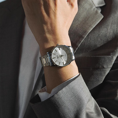 正品卡西欧手表男士大表盘简约指针钢带防水男表MTP-1303海外直邮 - 图1