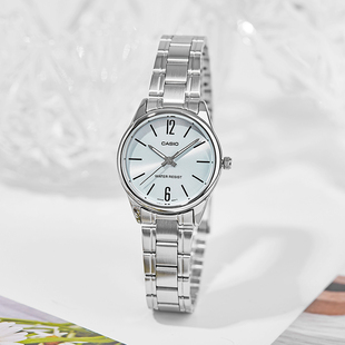 casio卡西欧手表女钢带小表盘防水女士