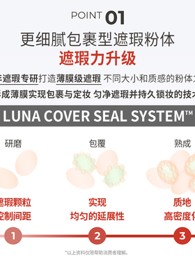LUNA遮瑕液遮斑点痘印黑眼圈