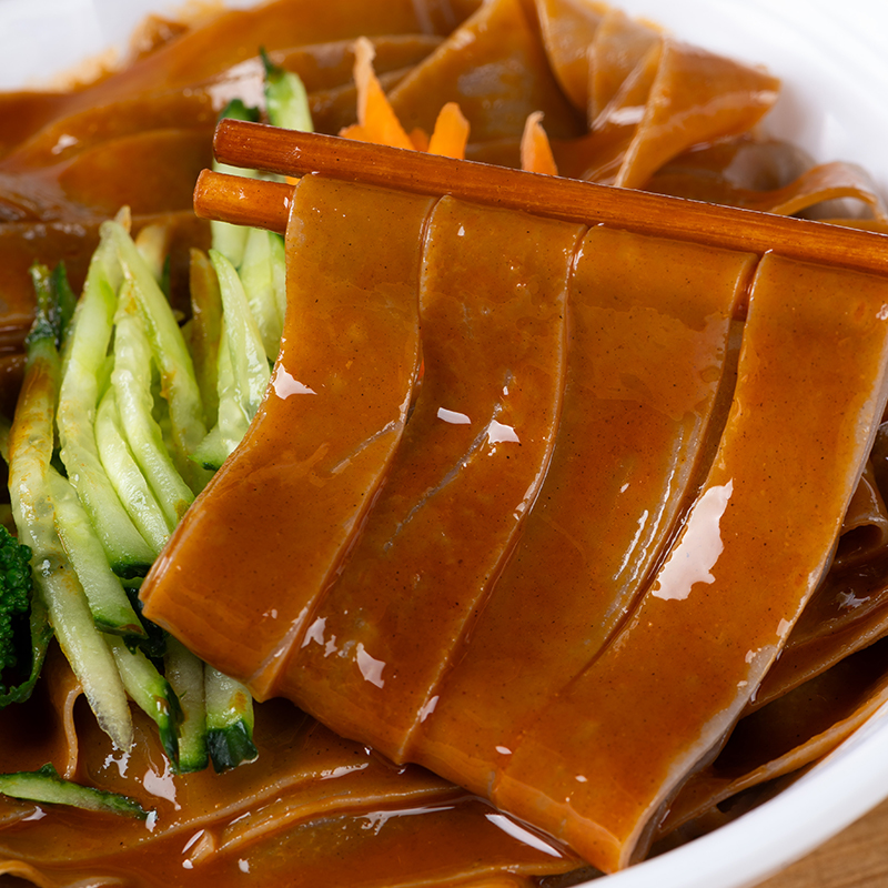 嗨吃家麻酱荞麦面皮10袋带料包旗舰店正品面饼荞麦拌面方便面