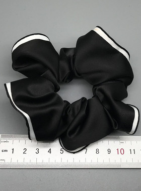 炫妆发饰缎面线条边大肠圈