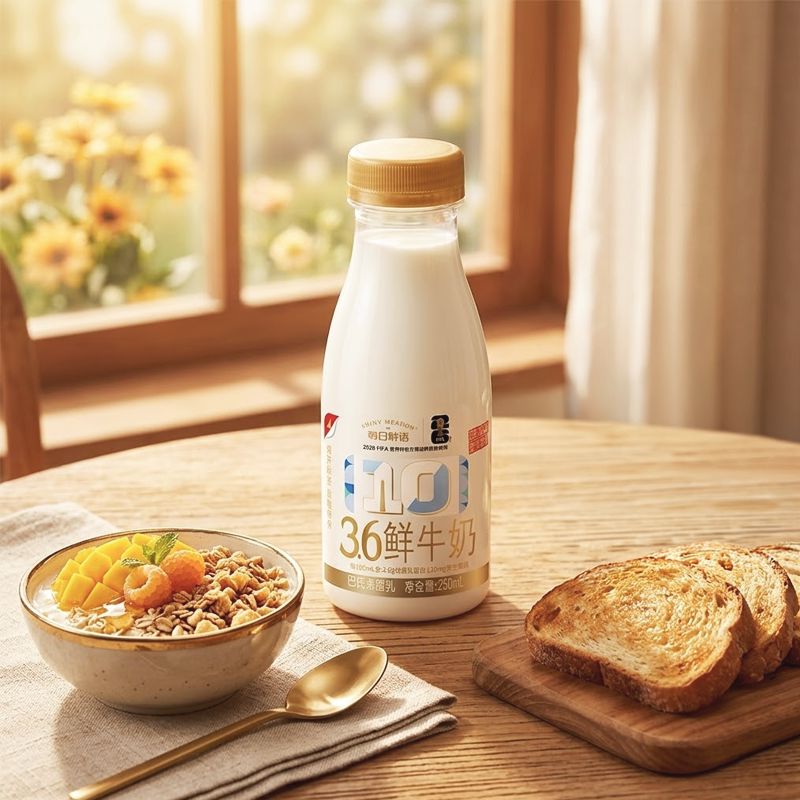 【9月3日 10点抢】每日鲜语鲜牛奶250ml*9瓶+A2型鲜奶185ml*1瓶