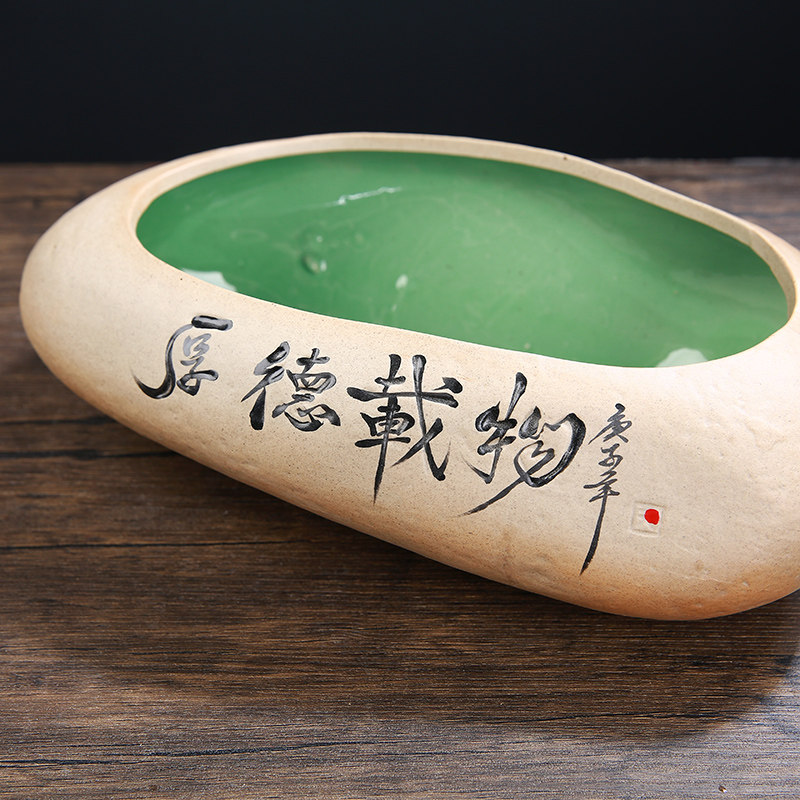 睡莲碗莲盆缸专用陶瓷大号水培植物 一叶莲荷花盆铜钱草水培器皿,淘宝优惠券,粉丝福利购,淘宝优惠卷