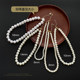 Elegant children's white pearl necklace for girls
