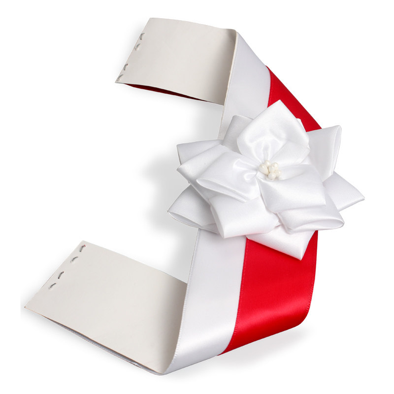 白花遗像相框装饰花高档老人照片花丝绸制品定制12寸16寸实木相框 - 图3