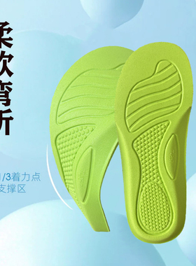 三叶草运动鞋垫减震吸汗透气