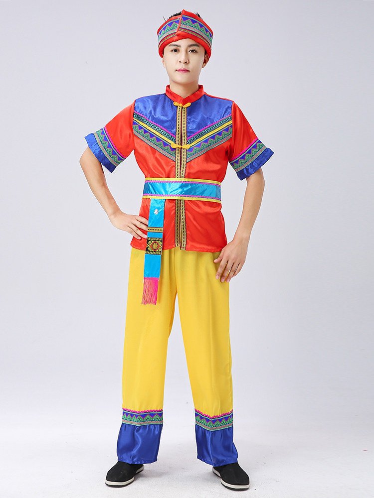 少数民族服装男成人彝族云南广西 mhtfyd民族服装/舞台装