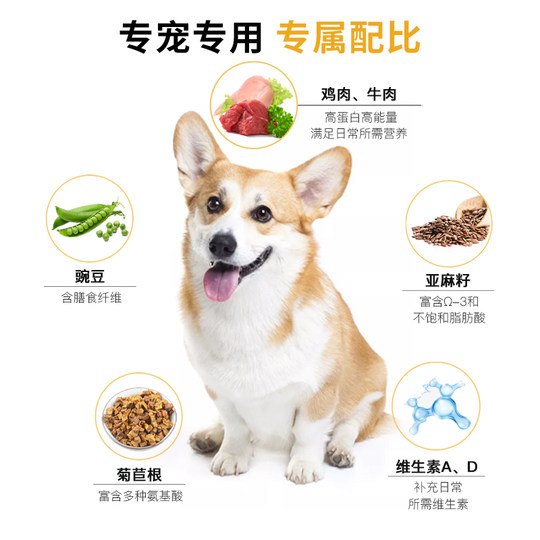 Dad Wang's special formula for Corgi dog food to gain weight and nutrition