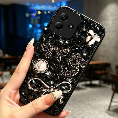 黑色满钻镶钻适用Redmi红米Note17手机壳软壳11+奢华10硅胶10 /2026年13保护套10水钻K100max防摔8A外壳14R - 图0