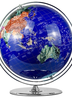 发光水晶地球仪摆件客厅