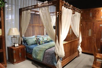 Ronglin Kyocera New Chinese Hedgehog Purple Sandalwood (Pterocarpus erinaceus) shelf bed