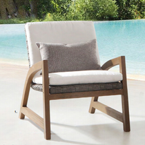 (Kunming Tongcheng) sunny Garden Shop Weeps Grapefruit Wood Leisure chair Home Balcony Patio Single Chair