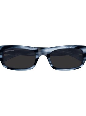 BALENCIAGA 男士太阳镜 BB0422S004 AW2025 黑色 几何太阳镜配饰