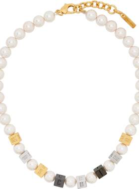 Moschino 莫斯奇诺 女士 Logo Charm 项链 26171911984101888Only