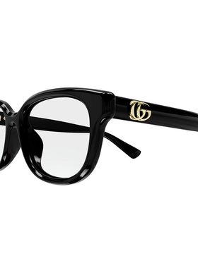 GUCCI 女士眼镜 GG1833OK001 SS2025 古驰 黑色方框平光镜