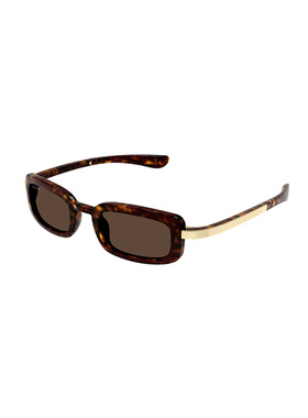 GUCCI 男士太阳镜 GG1943S002 AW2025 棕色 Eyewear 矩形镜框太阳
