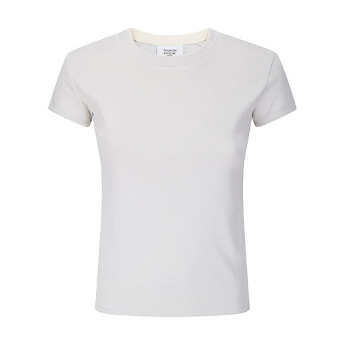 香港直邮MAISON KITSUNÉ 女士T恤 QW00103KJ70350【付后1h可退】 - 图0