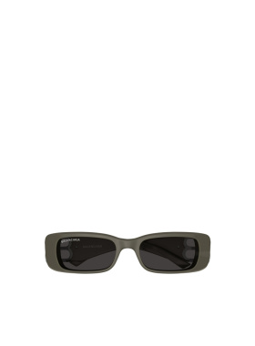 BALENCIAGA 女士眼镜 BB0096S022 SS2024 绿色 几何框太阳镜