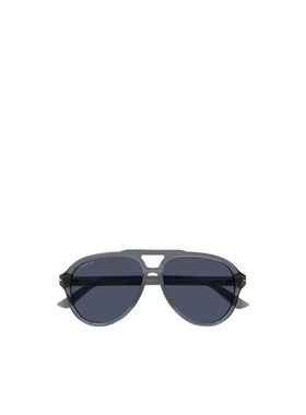 GUCCI 男士太阳镜 GG1443S005 SS2024 GG1443S 古驰蓝色眼镜