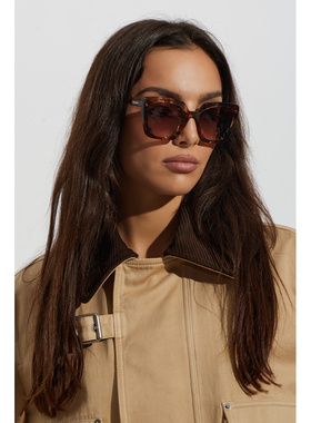 PRADA 女士太阳镜 0PR23ZS007R0A6 CO 棕色 '23ZS' sunglasses