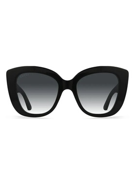 GUCCI 女士太阳镜 GG0327S001 SS2025 黑色 Acetate cat eye sung