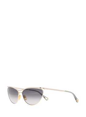 Chloe 蔻依 女士 UMA 金色金属太阳眼镜 CH0386S00262BLACK