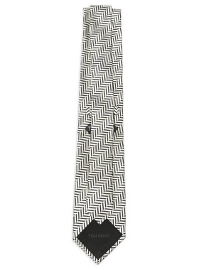 TOM FORD 男士领带 STE001S0353WAB AW2026 白色 【付后1h可退】