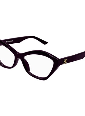 BALENCIAGA 女士眼镜 BB0341O003 SS2025 黑色巴黎世家