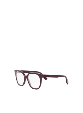 FENDI 女士眼镜 FE50087I081 CO 棕色 徽标平光镜