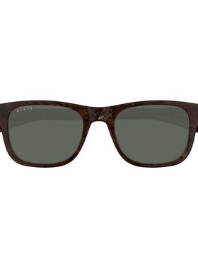 GUCCI 男士眼镜 GG1671S007 SS2025 古驰 全框灰色太阳镜配饰