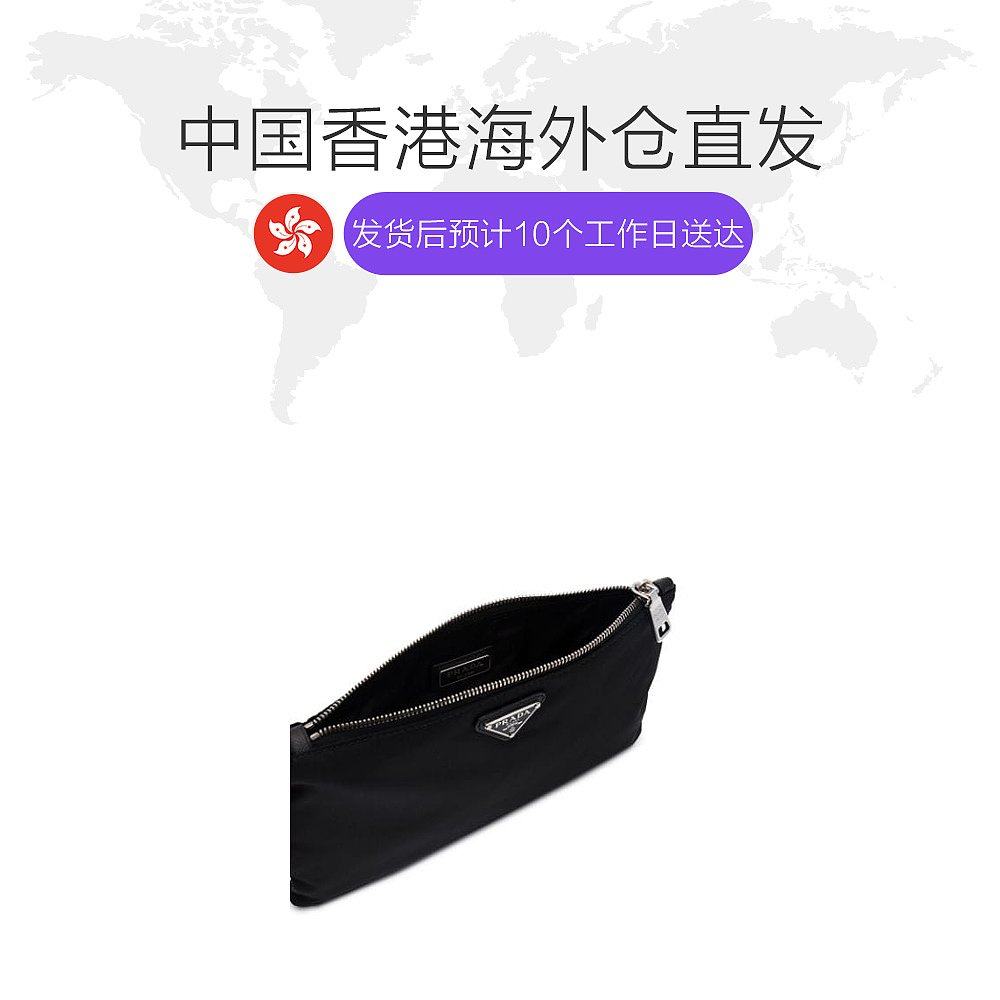 香港直邮prada简约黑色徽标手提包 天猫国际香港直购男士包袋