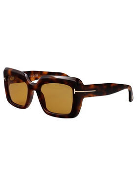 TOM FORD 女士太阳镜 FT131853E SS2026 棕色 LEILA-02