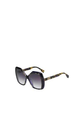 FENDI 女士眼镜 FF0092SD53 AW2021 黑色太阳镜