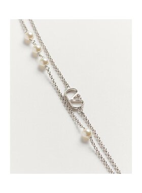 VALENTINO 女士项链 WJ0X76UXM6RU SS2025 透明 徽标项链