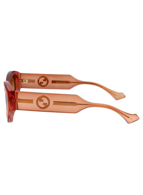 GUCCI 女士眼镜 GG1553S004 AW2025 古驰棕色太阳镜