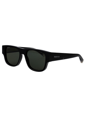 GUCCI 男士太阳镜 GG2075S001 SS2026 黑色 矩形太阳镜