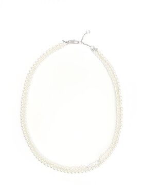 CELINE 男士项链 461HQ6BPE01IS SS2025 银色 Double Necklace Wi