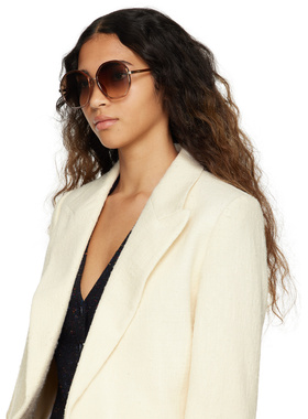 1h可退 CHLOÉ 女士眼镜 CH0133SA002 SS2025 棕色 CH0133SA