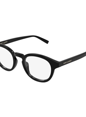 SAINT LAURENT 男士眼镜 SL907001 SS2026 黑色 全框平光镜