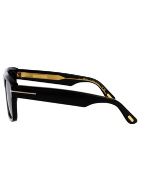TOM FORD 男士太阳镜 FT120101A AW2025 黑色 几何框太阳镜