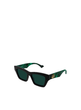 GUCCI 女士眼镜 GG1753S007 AW2026 绿色 几何框太支付后1h可退