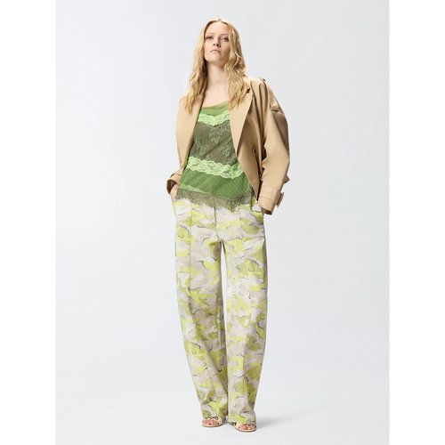 PINKO 女士休闲裤 107877A3O7CSL SS2026 花色 PINKO GRASPO trou - 图1