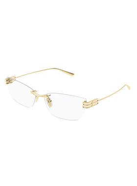 BALENCIAGA 女士眼镜 BB0490O004 SS2026 白色 几何平光镜